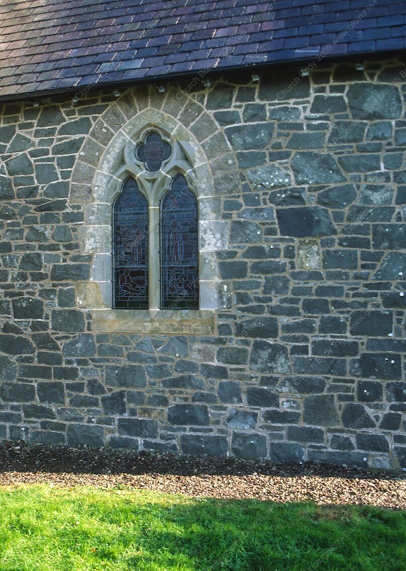 C002 - Chancel stonework; unobtrusive wire-guard