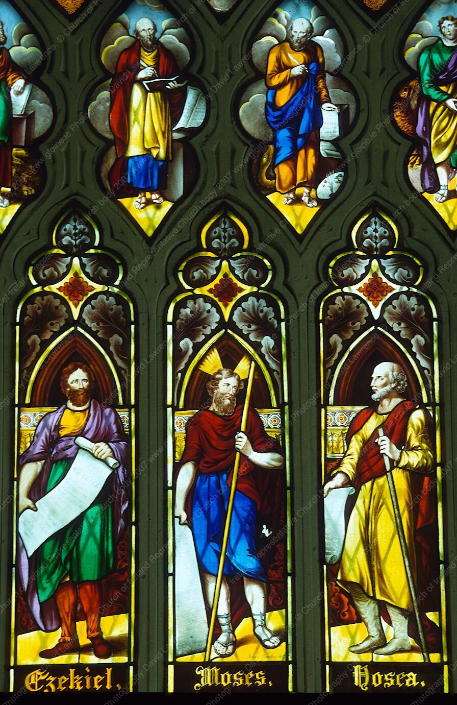 Window W01 Swords, St Columba Gloine Stained glass in the