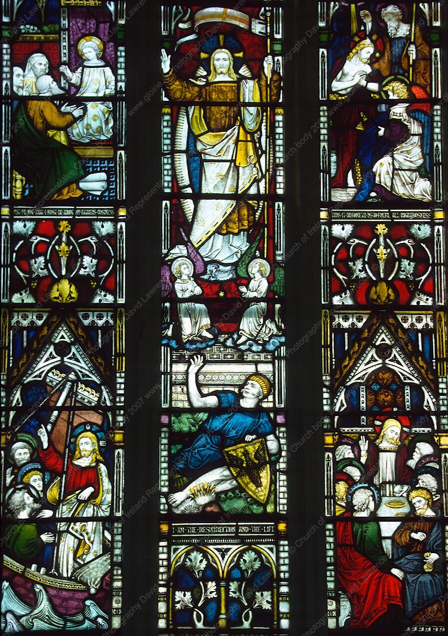Window W01 Swords, St Columba Gloine Stained glass in the